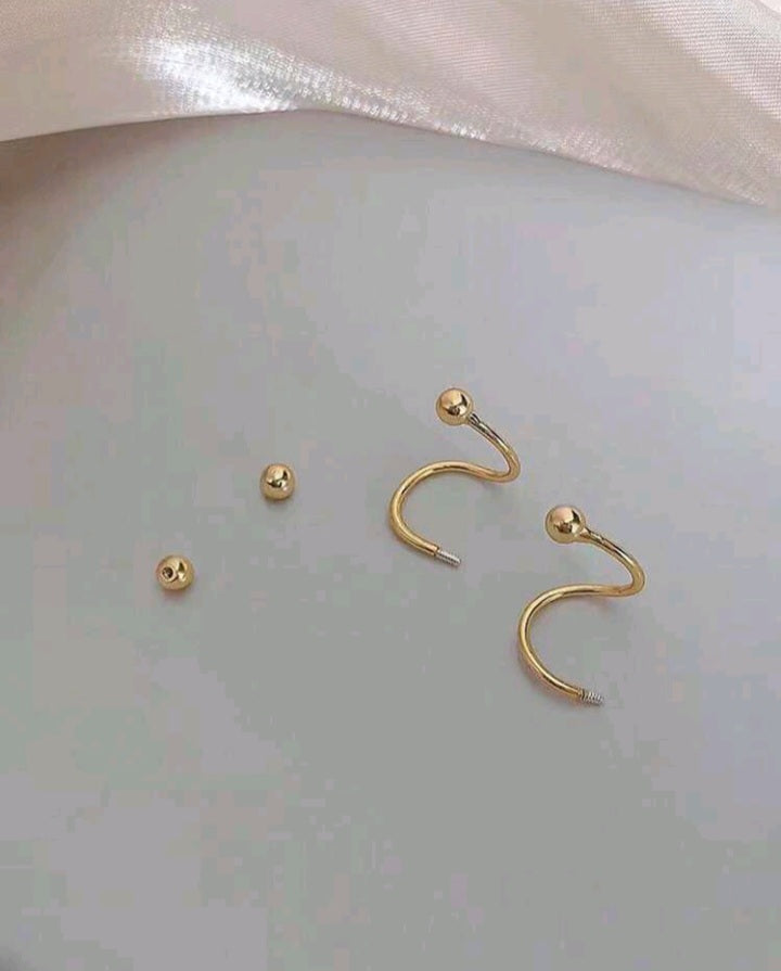 Boucles d'oreilles spirale